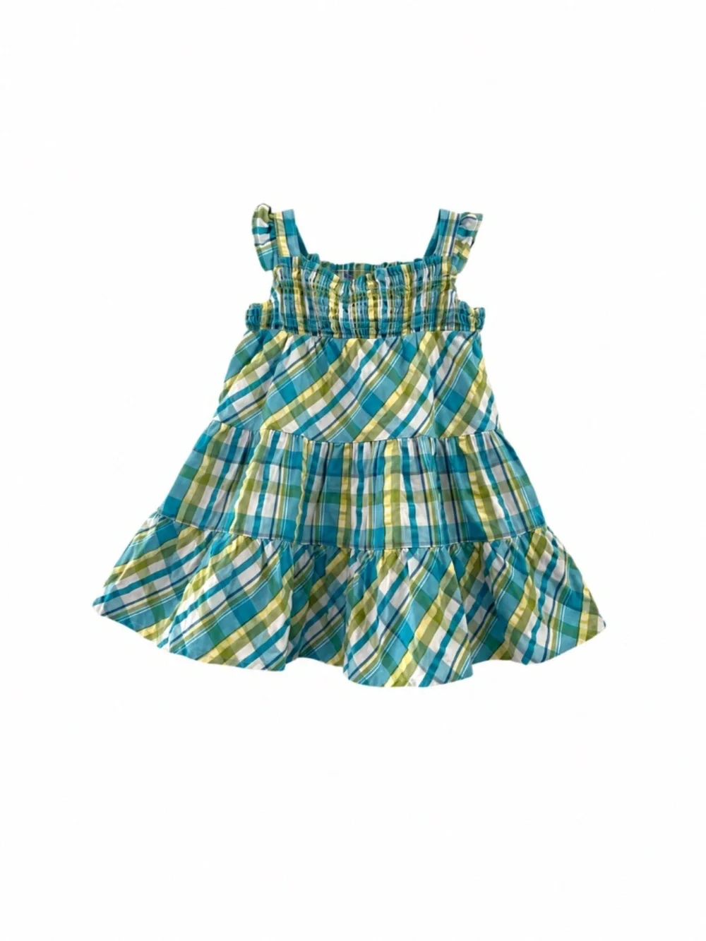 Gymboree Girls Plaid Smocked Sundress